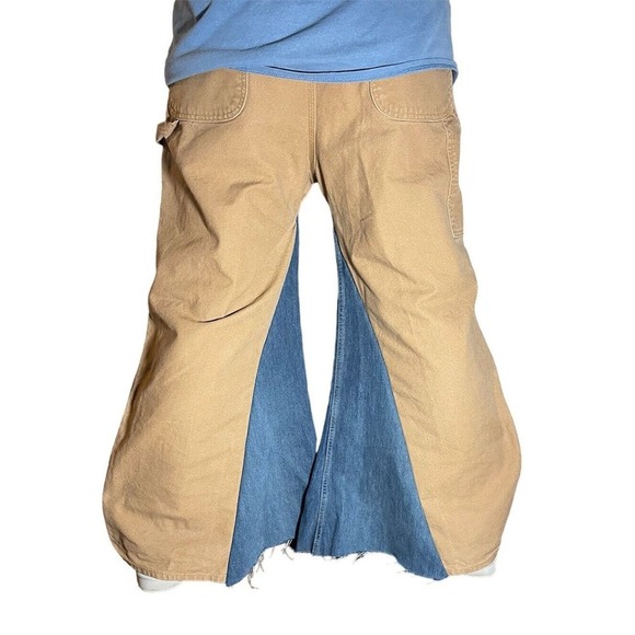 Kickwear Baggy y2k Handmade“JNCO STYLE mammoth Style” 20 Inch Leg 36x30 - Picture 2 of 13